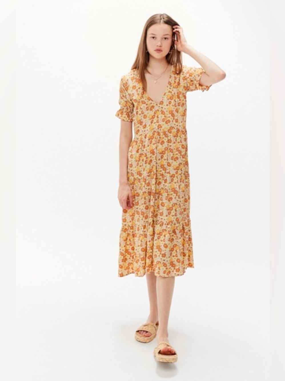 Faithfull the Brand La Falaise Midi Dress
